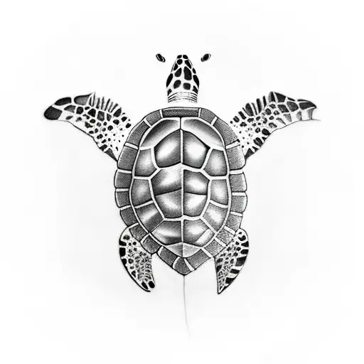 Turtle Butterfly Flower