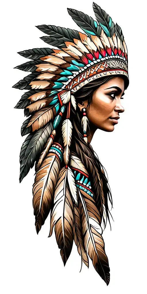 Female Native American Headdress
