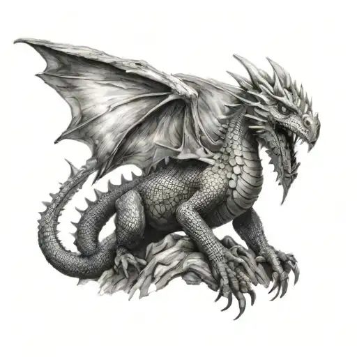 Small Dragon With Wings