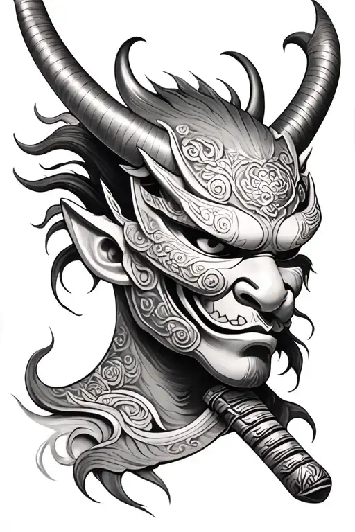 Oni Mask Katana