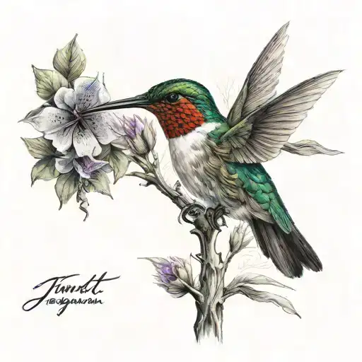 Tree And Hummingbird