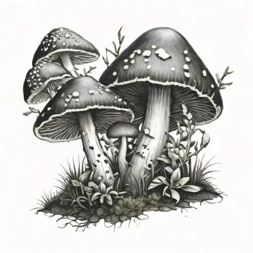 Dark Nature Dwarf Mushroom Plants