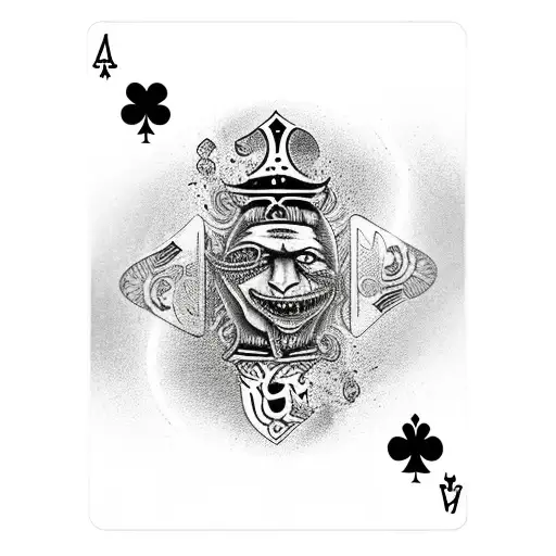 Ace Of Spades With Joker
