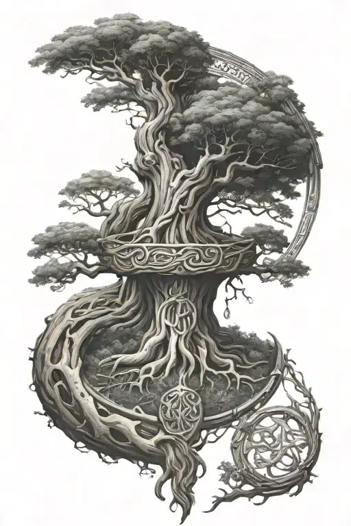 Yggdrasil And Hanging Odin