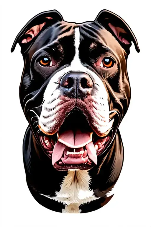 Pitbull Com Capacot Of Police And A