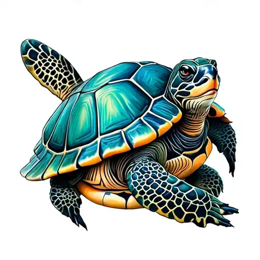 Mantra Rae With A Turtle Inside The Body Of The Mantra