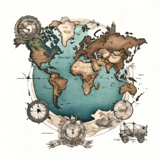 A Global Map That Shows Different Places I Have Visited