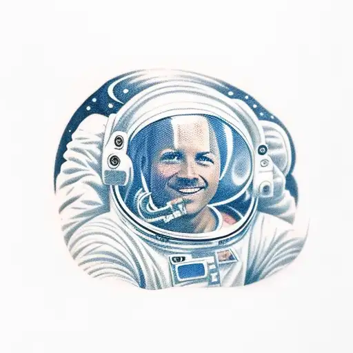 Astronaut Laying On Clouds