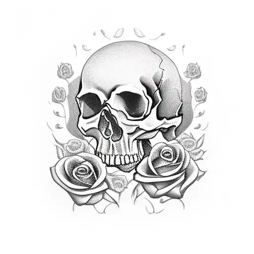Skull And Roses