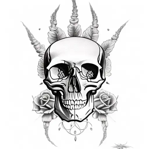 Skull And Roses