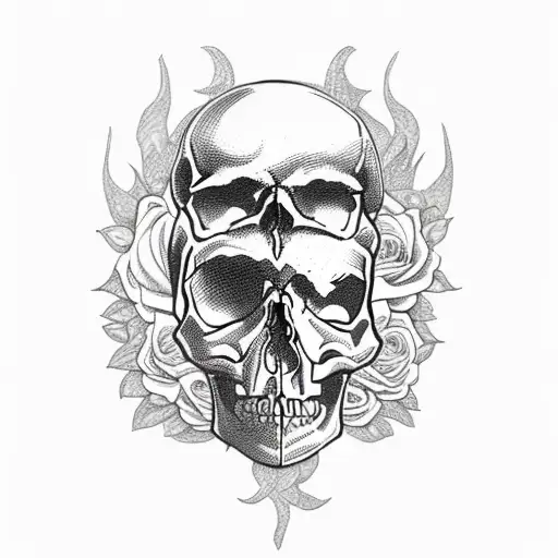 Skull And Roses