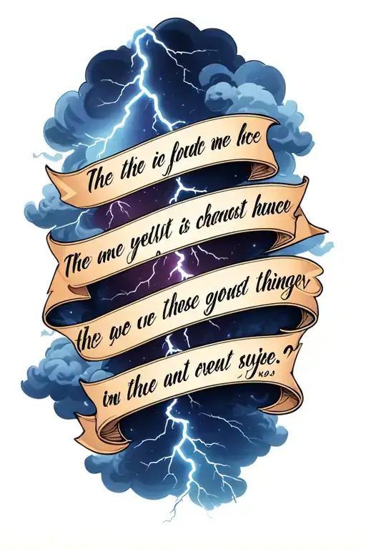Lightning And Clouds Surrounding Quote
