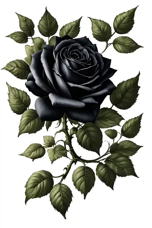 Black Rose Vine Growing