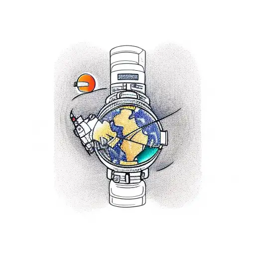 Astronaut Watching Sunrise