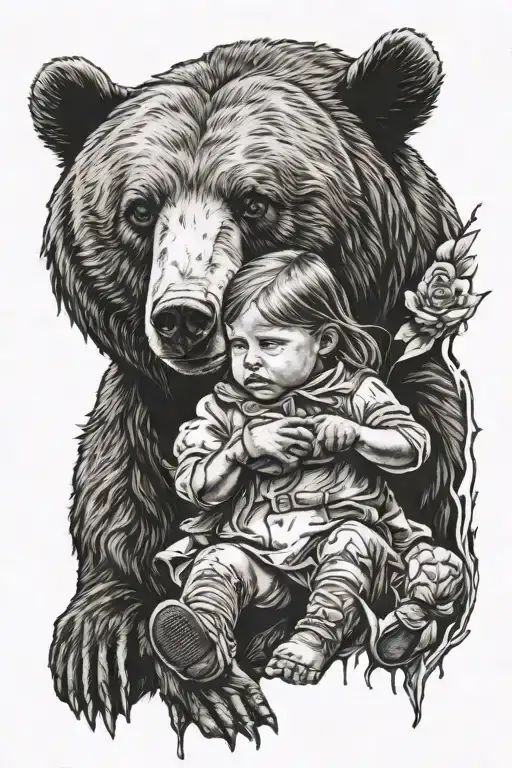 Bear And Little Girl