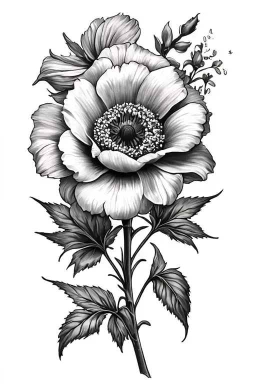 July Birth Flower Memorial