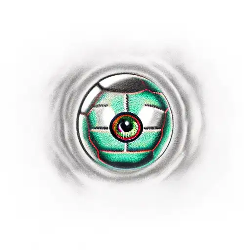 Eye With A Soccer Ball Inside