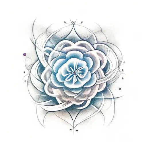 Vine Flowers Abstract Stars