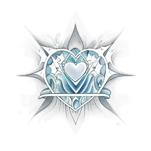 Heart Ocean Wave Star