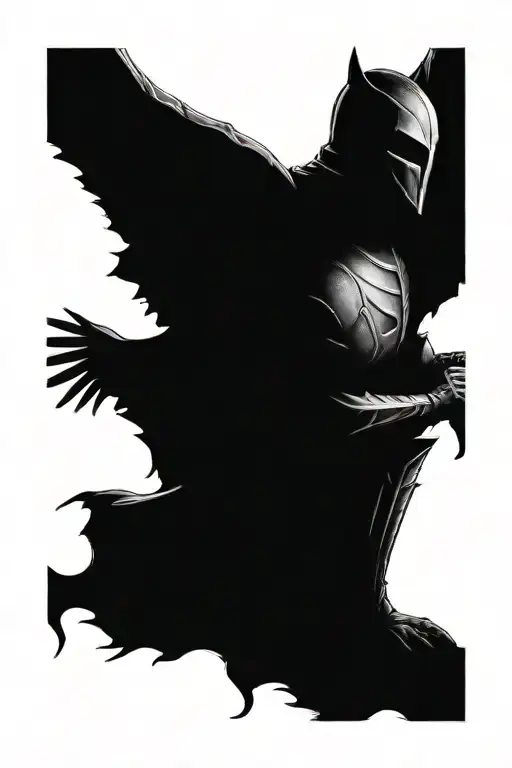 Dark Winged Knight Without A Face