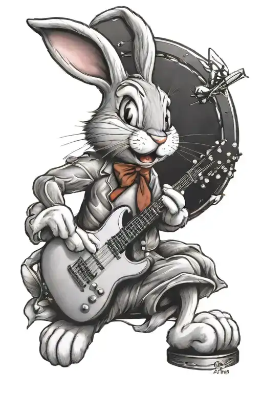 Guitar And Bugs Bunny