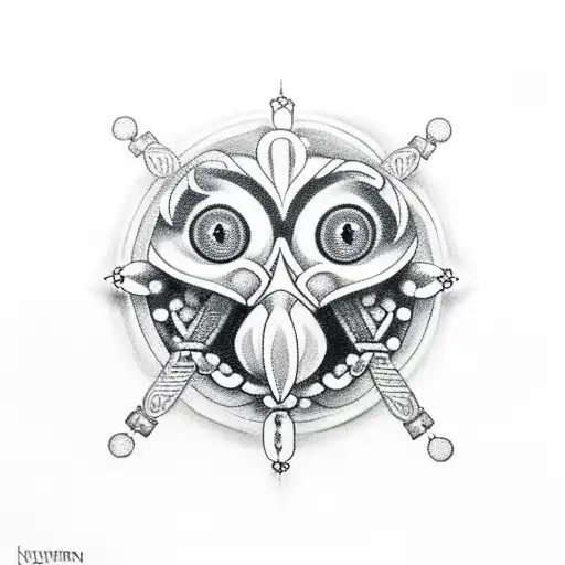 Crow With Rosary Beads