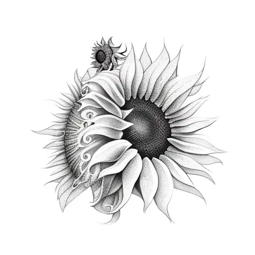 Horse With Sunflower