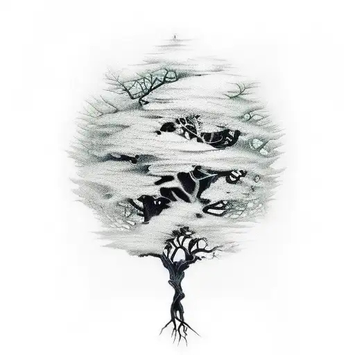 Dna Tree Half Sleeve