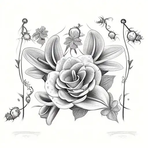 A Bouquet Of Lily Of The Valley And Venus Flytraps Wrapped In Poison Ivy And Poison Oak Vines