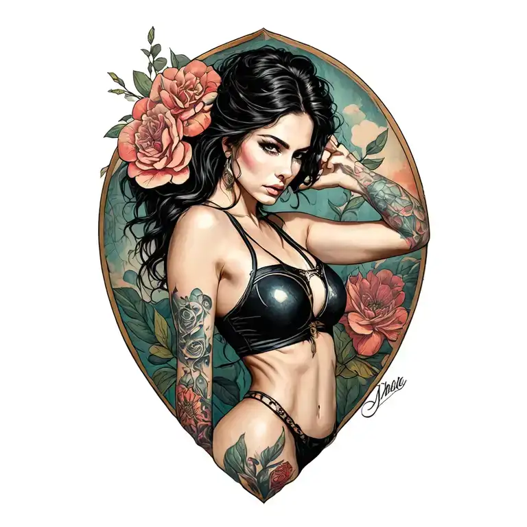 Braveness And Independent Strong Woman But Sexy