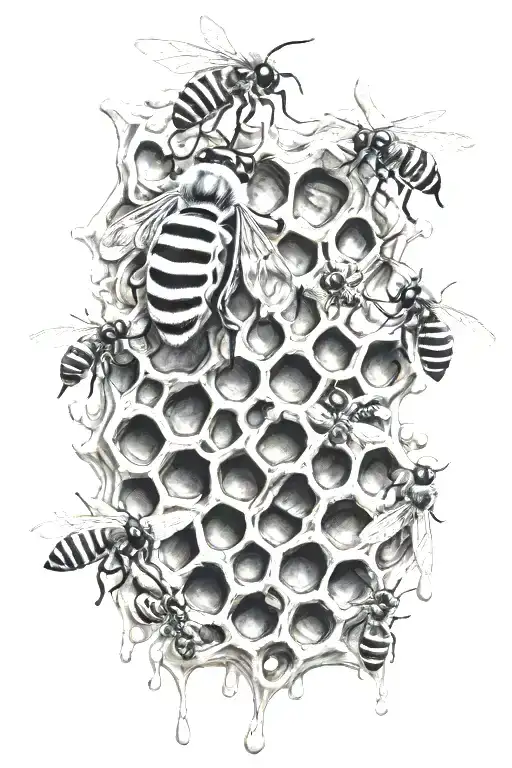 3D Honeycomb Background Leading