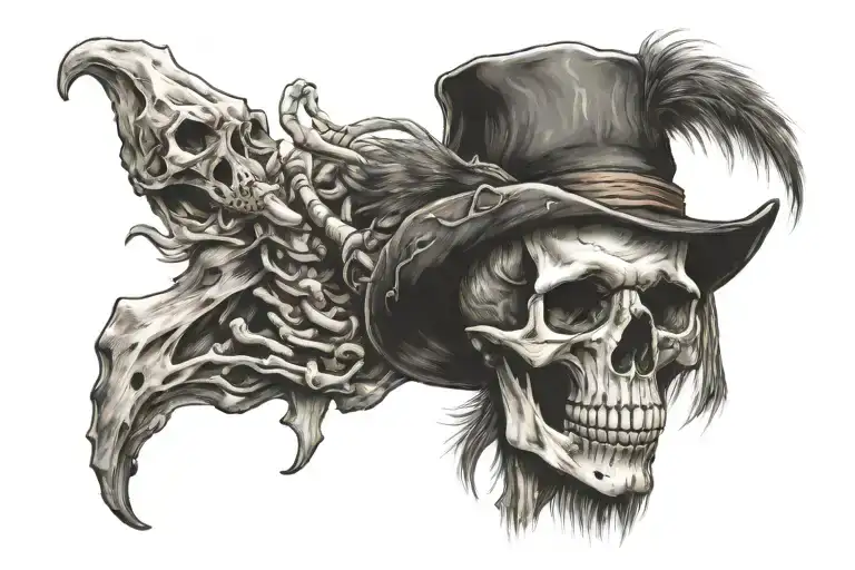 Mountain Man Skeleton