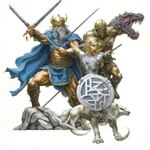 Norse Mythology And Greek Mythology Are At War With Each Other