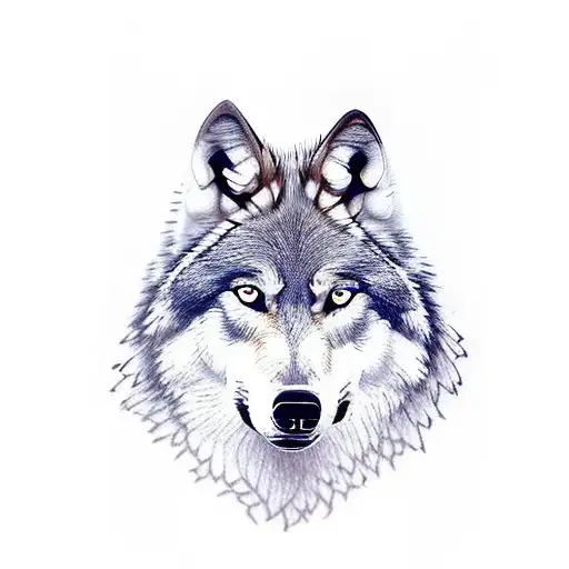 Wolf On Shoulder And Neck