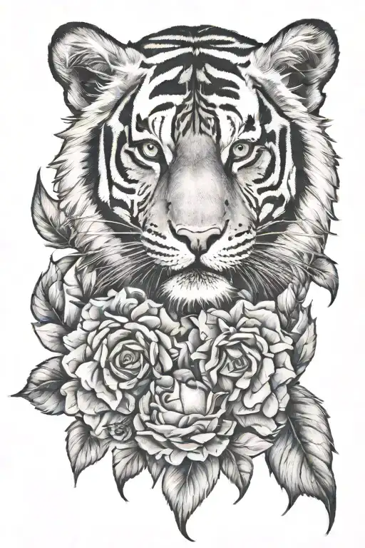 Marigold Tiger Rose Intertwined