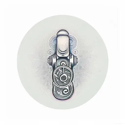 An Intricately Designed Gun With Music Notes Flowing Out Of The Barrel