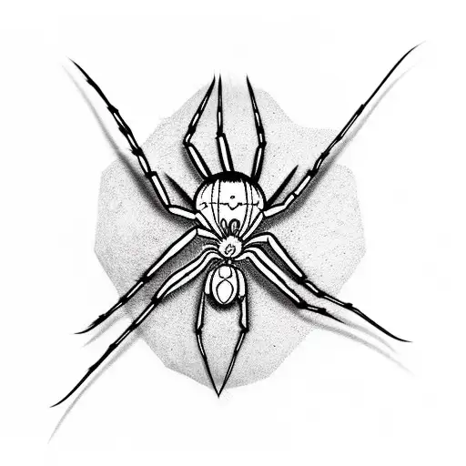 Spider Coming Down With One Cobweb