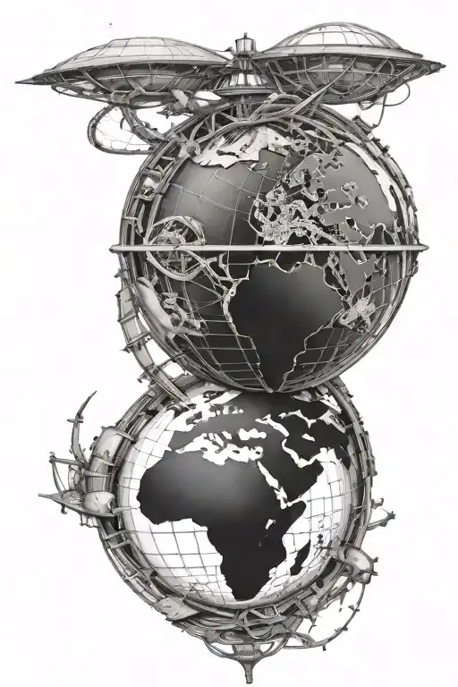 Revolving Earth Globe