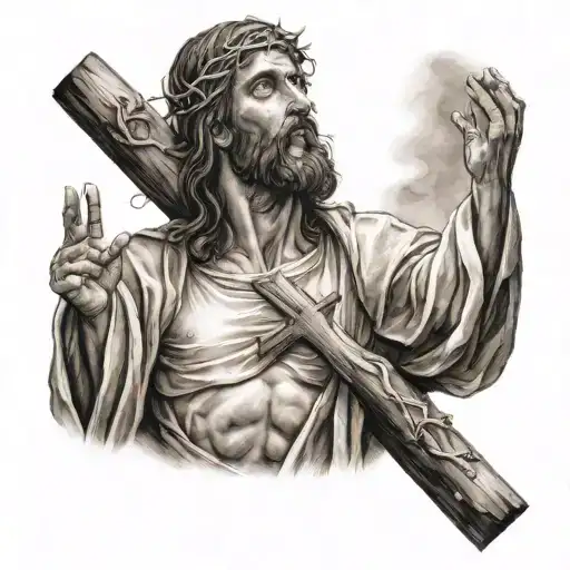 Jesus Christ Carrying Cross