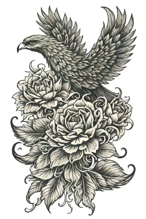 Fierce Phoenix Flying Crown Plume From Lotus Flower Feature Delicate Ribbons Queens Crown