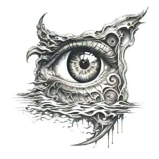 Phrase With Eyes In The Background