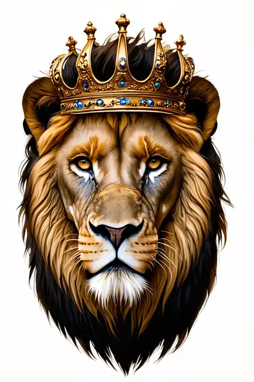 Lion Wearing A Crown
