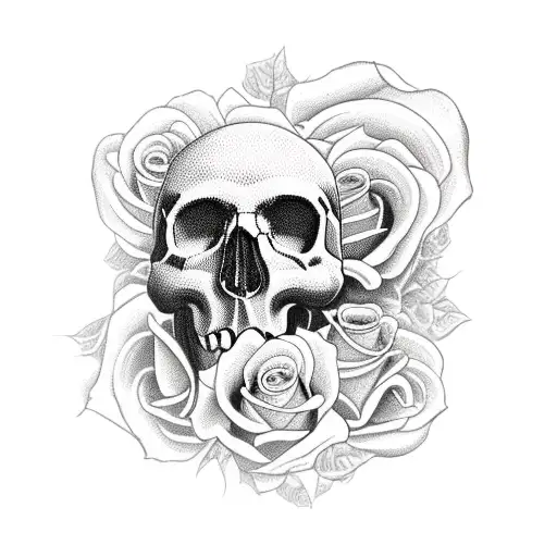 Skull And Roses