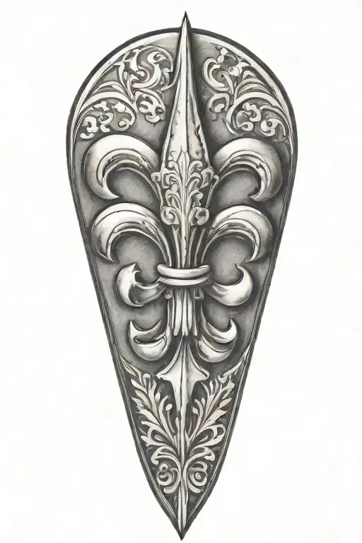 Louisiana State With Fleur De Lis