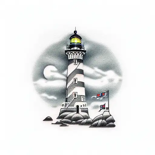 Lighthouse And Panda