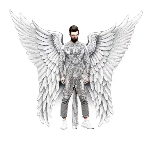 Male Angel Big Wings