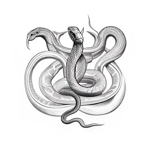 Snake And Aquarius Zodiac Symbol