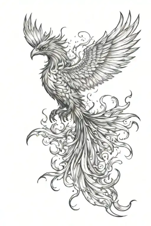Phoenix Rising From The Ashes