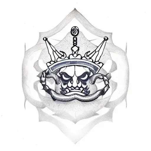 Scorpio Zodiac Sign And Crown