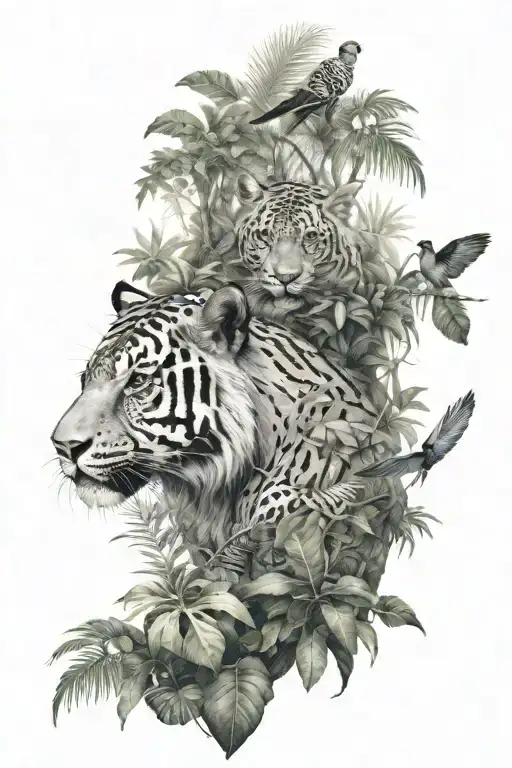 Jungle Forest And Wild Animals